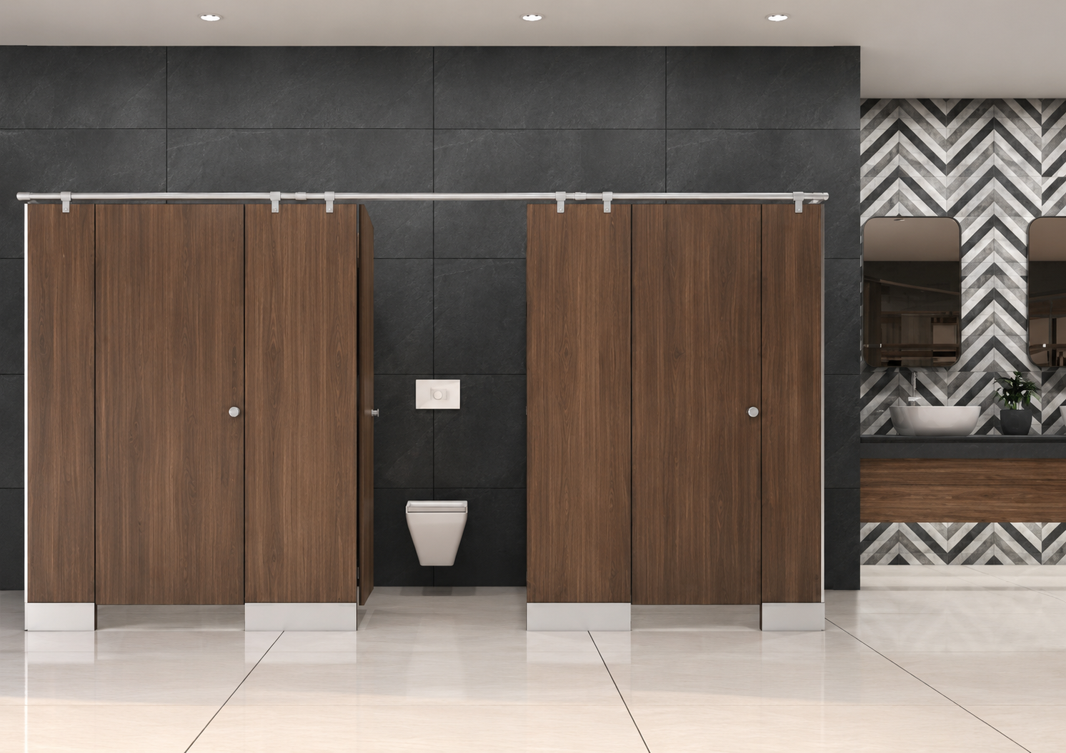 QUBIQ VERTEX toilet cubicle collection