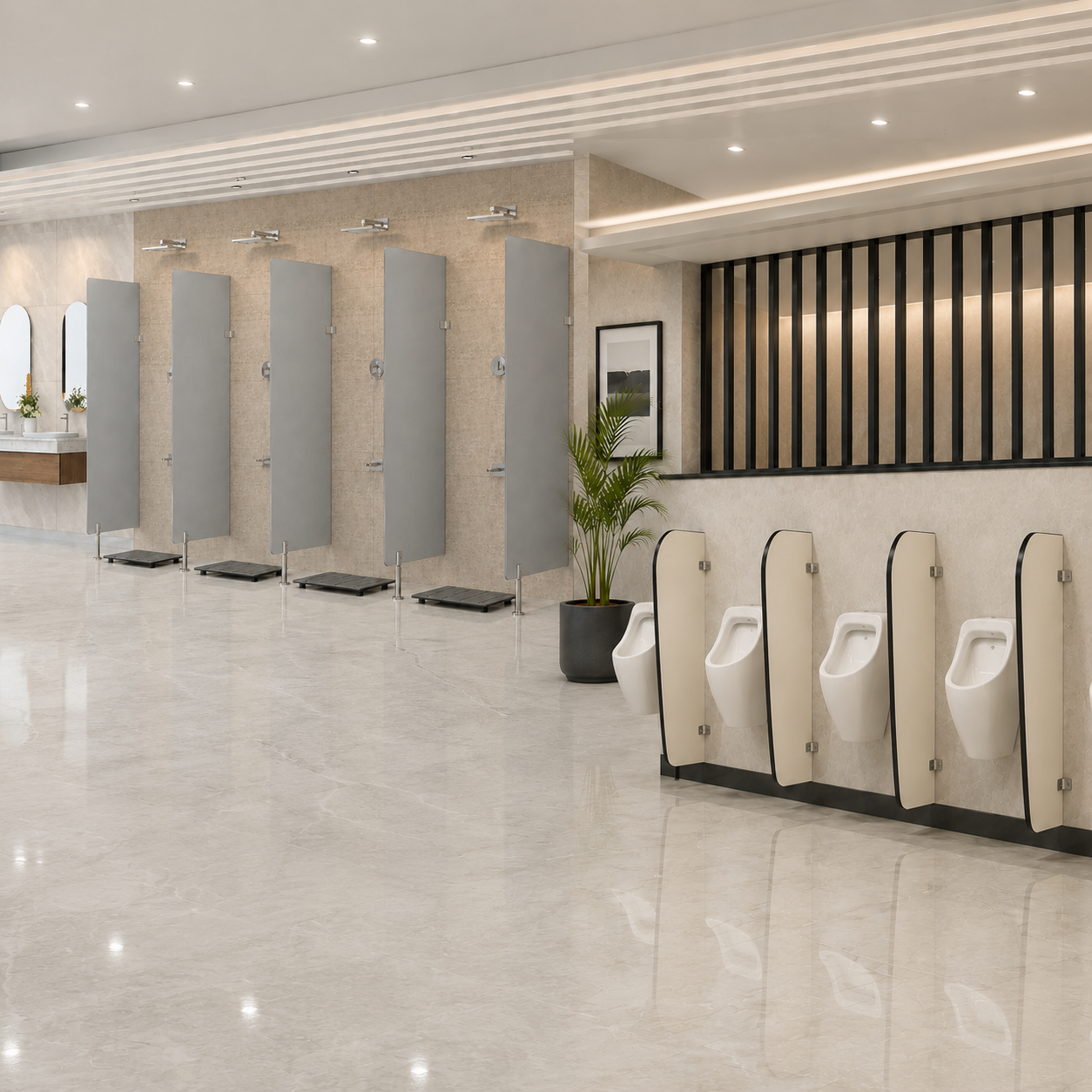 QUBIQ UMP SERIES toilet cubicle collection